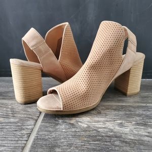 NEW Cole Haan Callista Open Toe Sling Pink Heels